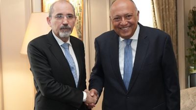سامح شكري يستقبل وزير الخارجية الأردني لبحث وقف إطلاق النار في غزة