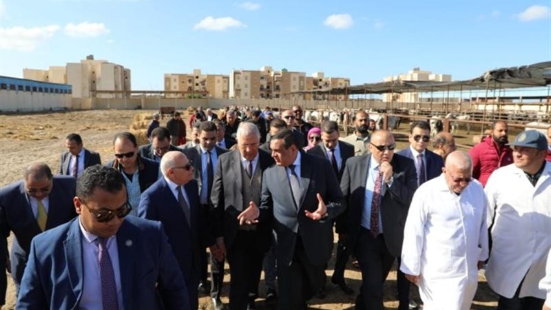 خلال زيارة وزير التنمية المحلية ووزير الزراعة ومحافظ بورسعي
