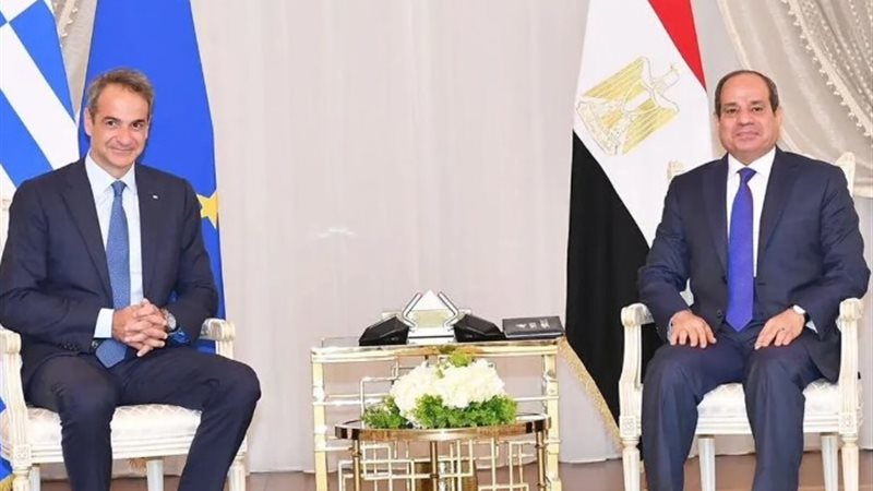 الرئيس السيسي ورئيس الوزراء اليوناني