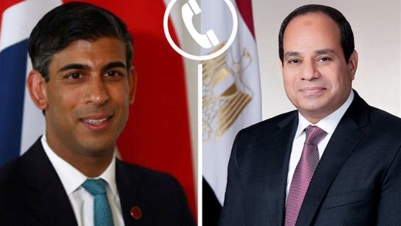 الرئيس السيسي ورئيس الوزراء البريطاني