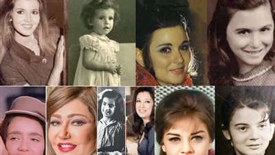 صور أشهر الفنانين بالزمن الجميل وهما صغيرين، شكل سعاد حسني مفاجأة
