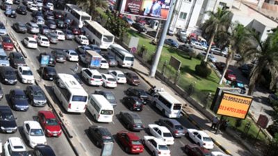 حالة المرور، تكدسات في ميادين القاهرة وغلق محور الضبع وطريق مصر إسكندرية