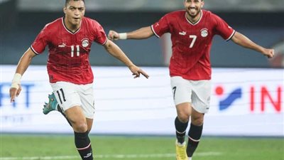 مصطفي محمد يسجل التعادل لمنتخب مصر في مرمي غانا