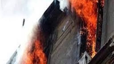 إصابة شخص في حريق داخل  عقار سكني بفيصل