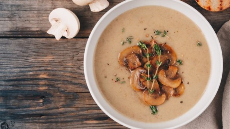 شوربة الكريمة بالمشروم