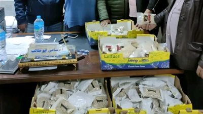 جمارك سفاجا تضبط محاولة تهريب كمية كبيرة من الأقراص المخدرة (صور)