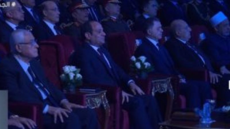 الرئيس السيسي خلال فعاليات احتفالية عيد الشرطة
