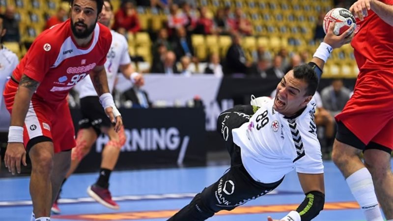 منتخب مصر لكرة اليد ونظيره التونسي