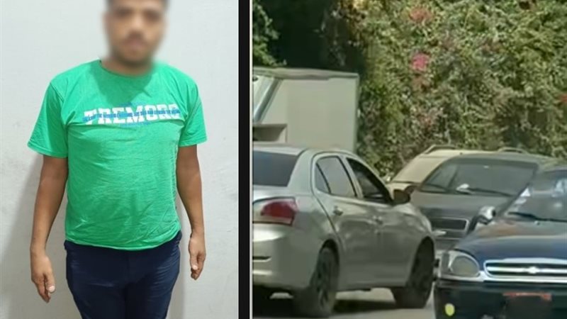 المتهم و مشهد من الواقعة 