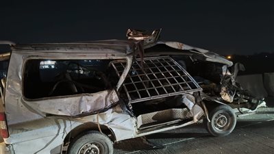 مصرع وإصابة 13 شخصا في حادث تصادم مروع على الطريق الإقليمي بالمنوفية