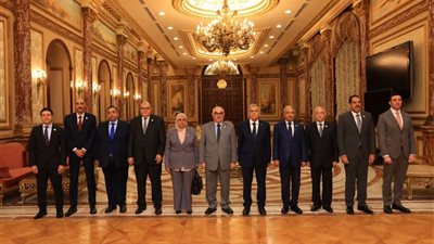 رئيس قضايا الدولة يزور رئيس مجلس الشيوخ لبحث تعزيز التعاون المؤسسي المشترك