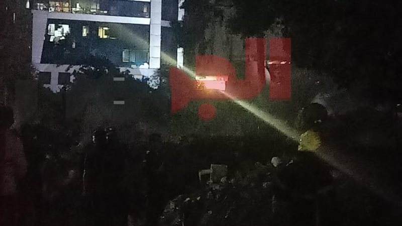 حريق وزارة الزراعة