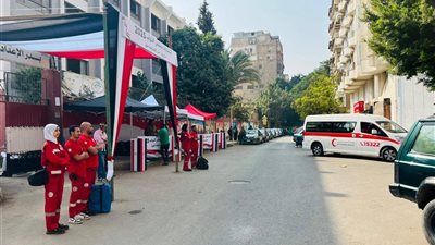 الهلال الأحمر المصري يشارك في تقديم الدعم اللازم للناخبين خلال المرحلة الأولى من انتخابات مجلس النواب