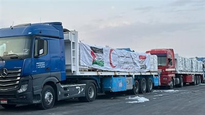 الهلال الأحمر المصري يدفع بـ 235 ألف سلة غذائية ومستلزمات طبية لغزة
