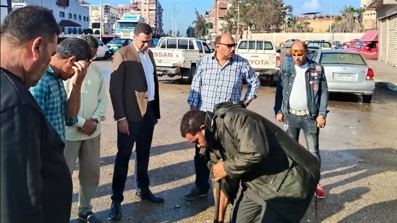 صرف مياه الأمطار في محافظة قنا
