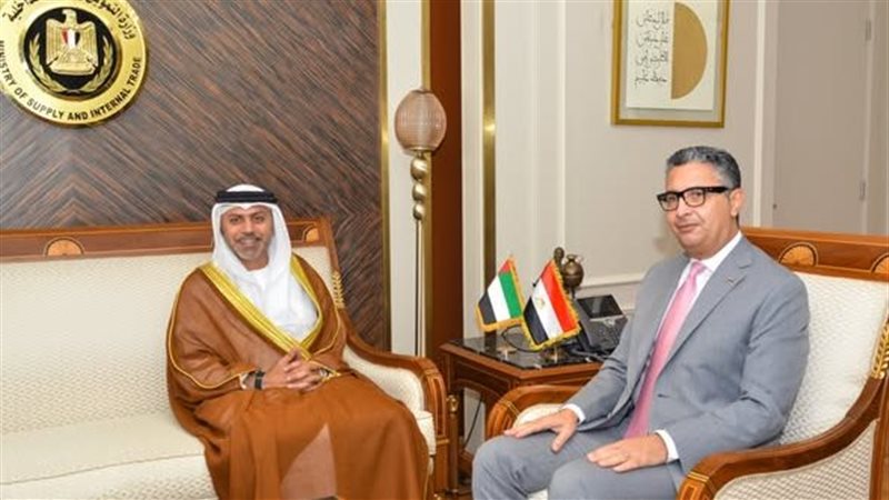 وزير التموين والتجارة الداخلية وسفير دولة الإمارات