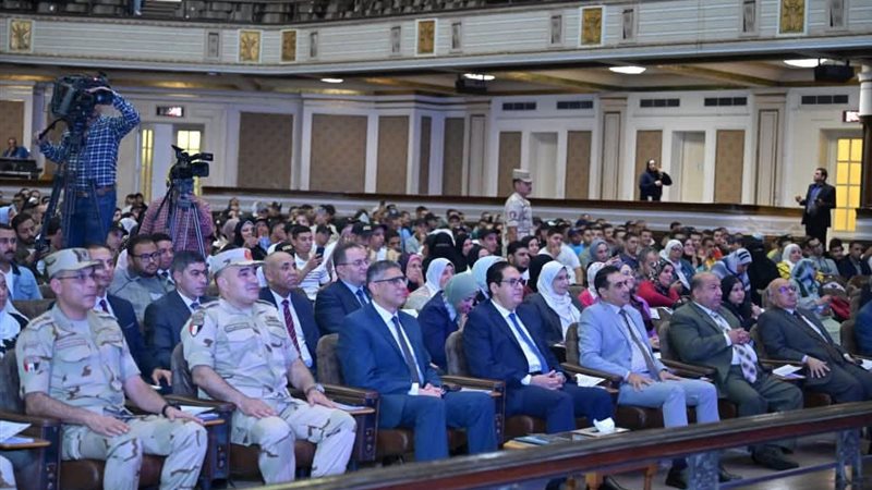 جانب من احتفالية جامعة القاهرة 