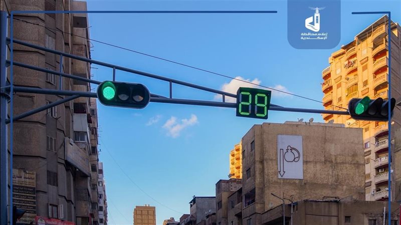 تركيب إشارة مرورية جديدة