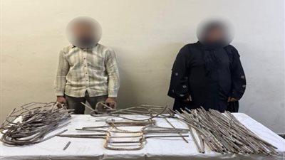 القبض على عصابة سرقة أبواب حديدية بإحدى المقابر بالشرقية