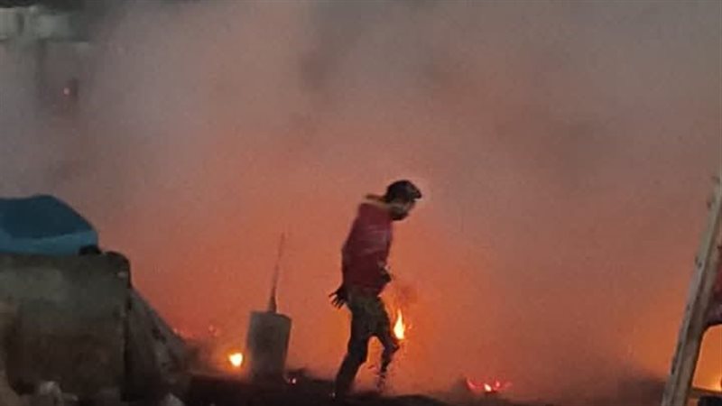 صورة من موقع الحادث 