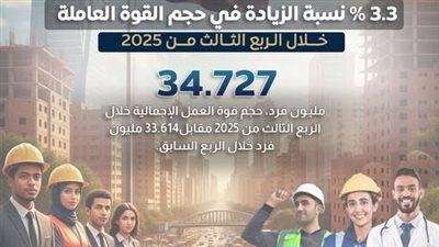 انخفاض البطالة في مصر إلى 6.4% بالربع الثالث 2025.. توسّع ملحوظ في سوق العمل
