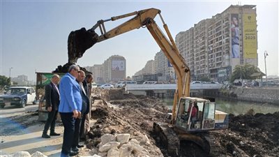 كورنيش محور محلة منوف بطنطا.. تقدم 66% ونقلة حضارية تغير المشهد العمراني