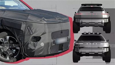 تسريب صور هيونداي توسان 2027 الجديدة أثناء تجولها في الشوارع