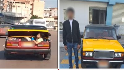 شقيقته في الصندوق الخلفي للتاكسي.. فيديو يفضح سلوك قائد سيارة بالإسكندرية
