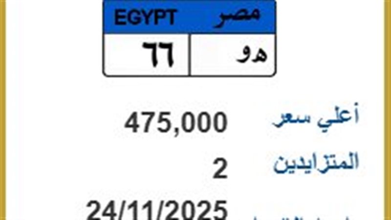 لوحة معدنية مميزة 