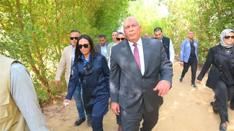 وزيرة التضامن ومحافظ الوادي الجديد