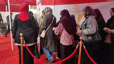 طوابير من النساء أمام لجان التصويت في انتخابات مجلس النواب بالشرقية (فيديو)