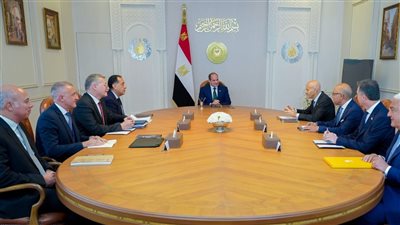 الرئيس السيسي يشدد على دعم استثمارات الغاز في لقاؤه مع مسؤولو 