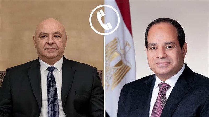 الرئيس السيسي ورئيس لبنان 