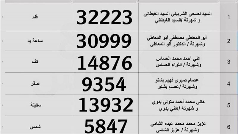 مرشحي الدائرة الثانية بدمياط 