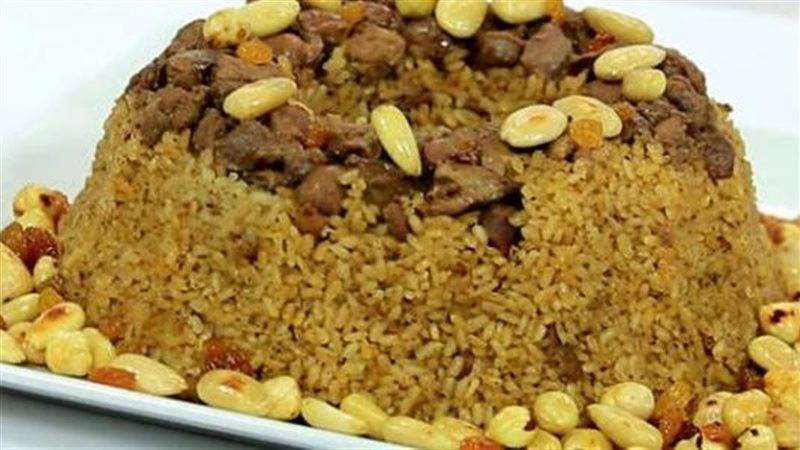 طاجن الأرز بالكبدة