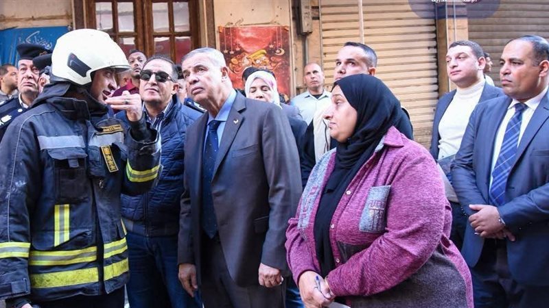 المحافظ يتابع الحادث 