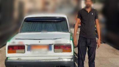  اعترافات سائق تاكسى بالتلاعب باللوحة المعدنية الخلفية للسيارة بالبحيرة