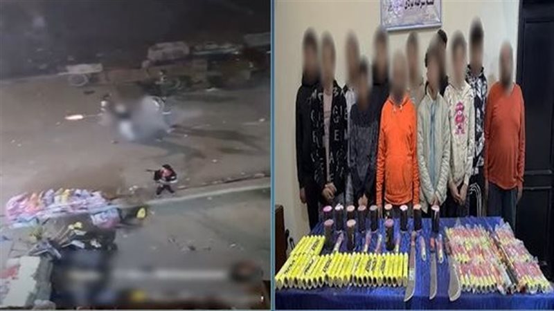 المتهمين و المضبوطات 