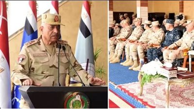 الفريق أول عبد المجيد صقر يشهد تنفيذ المرحلة الرئيسية للرماية الصاروخية لقوات الدفاع الجوى 
