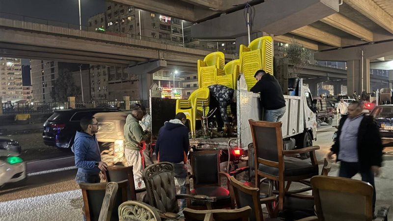 حملة ليلية مفاجئة لرفع الإشغالات