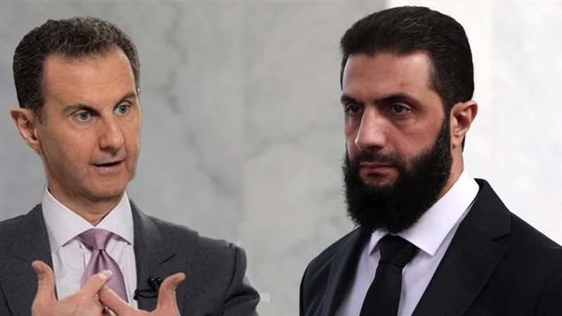  أحمد الشرع وبشار الأسد
