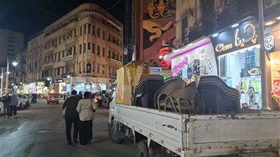 التحفظ على 70 حالة إشغال متنوعة خلال حملة مسائية بمحطة الرمل