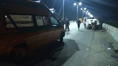 إصابة شاب بحادث تصادم سيارة ودراجة نارية على الطريق الدائري بالمحلة