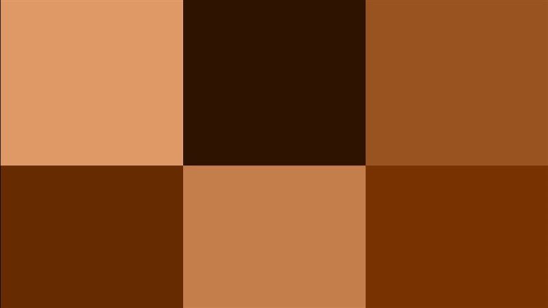 رؤية اللون البني 