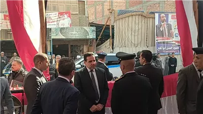 مدير أمن سوهاج في جولة ميدانية على لجان انتخابات البلينا 