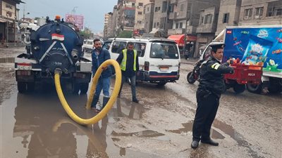 رفع حالة الطوارئ بجميع أفرع مياه الغربية لمواجهة الأمطار الغزيرة (صور)