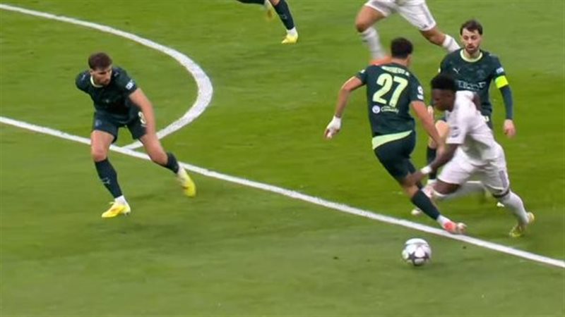 ركلة جزاء مانشستر سيتي ضد ريال مدريد