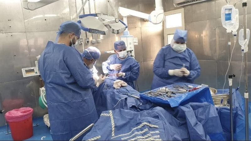 أثناء إجراء العملية 