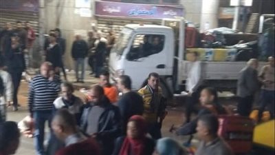 حملة موسعة بحي وسط لإزالة الإشغالات والتعديات بمحيط محطة ترام الإبراهيمية