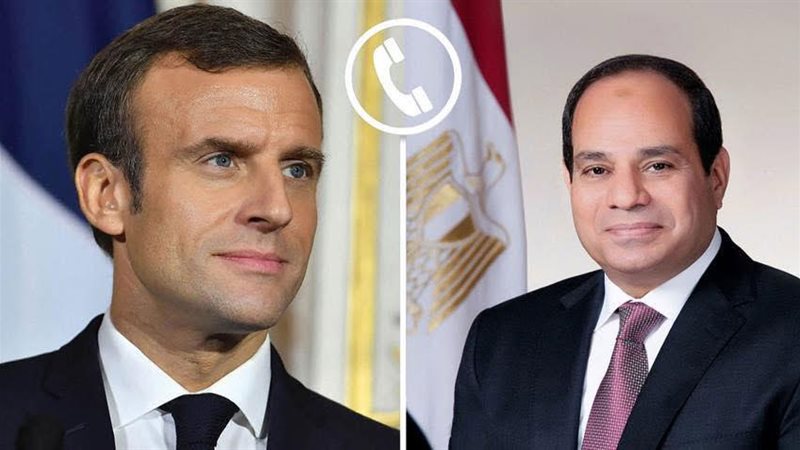 الرئيس السيسي والرئيس ماكرون